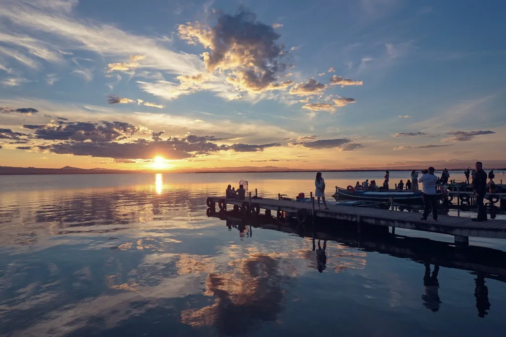 Parc Naturel de l'Albufera au lever du soleil